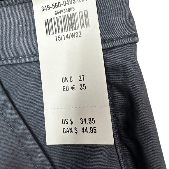 Hollister Low Rise Short 3" Womens‎ 32 Blue Chino Summer Casual Flat Front NWT - Picture 7 of 8